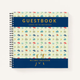 Monogram New Mother Advice Baby Shooting Guest Boo Notizbuch