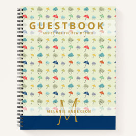 Monogram New Mother Advice Baby Shooting Guest Boo Notizbuch