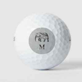 Monogram Niedlich Graphics Elephant Personalisiert Golfball