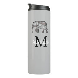 Monogram Niedlich Graphics Elephant Personalisiert Thermosbecher