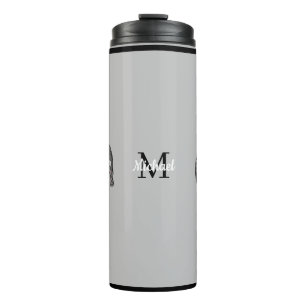 Monogram Niedlich Graphics Elephant Personalisiert Thermosbecher