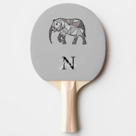 Monogram Niedlich Graphics Elephant Personalisiert Tischtennis Schläger