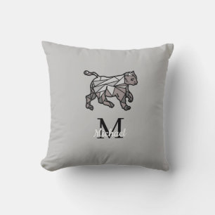 Monogram Niedlich Graphics Personalisiert Black Ce Kissen