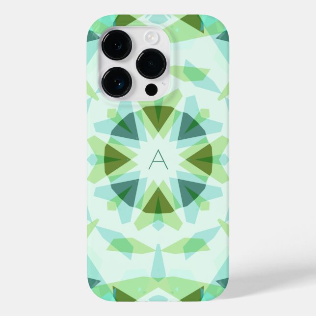 Monogram Niedlich Green Hübsch Blue Magic Star Gir Case-Mate iPhone Hülle (Rückseite)