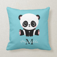 Monogram Niedlich Panda Personalisiert Bubble Gum