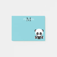 Monogram Niedlich Panda Personalisiert Bubble Gum 