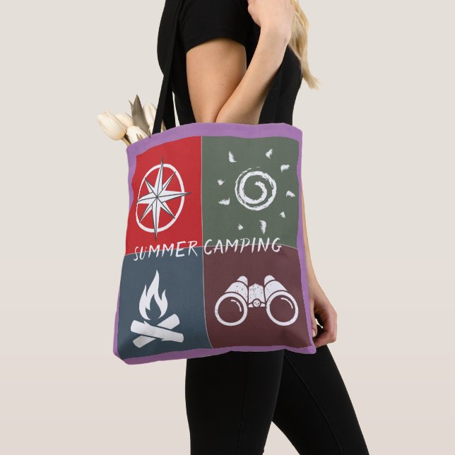 Monogram niedlich Retro Summer Camping (Von Nahem)