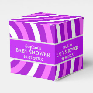 Monogram Niedlich Stripe Babydusche Geschenkschachtel