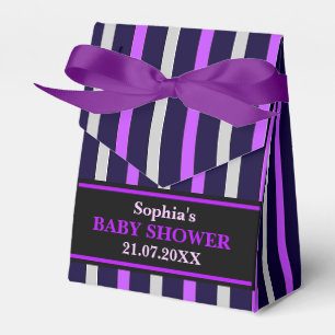 Monogram Niedlich Stripe Babydusche Geschenkschachtel
