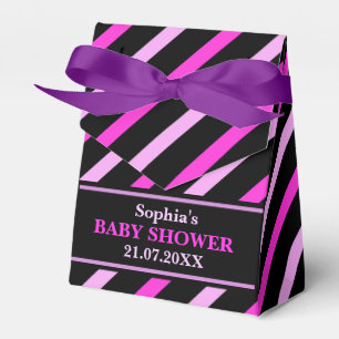Monogram Niedlich Stripe Babydusche Geschenkschachtel