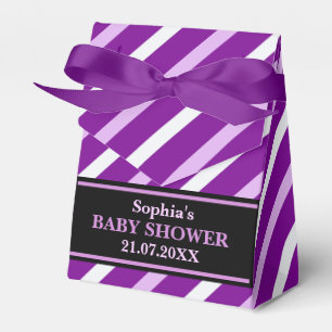 Monogram Niedlich Stripe Babydusche Geschenkschachtel