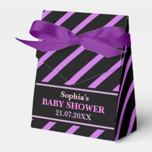 Monogram Niedlich Stripe Babydusche Geschenkschachtel