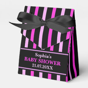 Monogram Niedlich Stripe Babydusche Geschenkschachtel