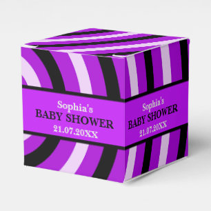 Monogram Niedlich Stripe Babydusche Geschenkschachtel