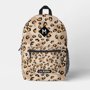 Monogram niedlich stylisches Gezeitenmuster Bedruckter Rucksack
