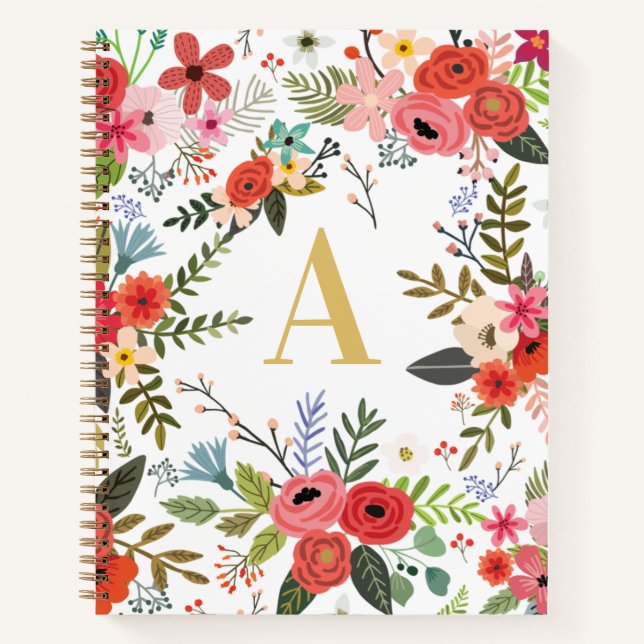 Monogram Notebook Journal for Girls School Notizbuch (Vorderseite)