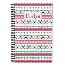 Monogram Notebook mit benutzerdefiniertem rosa Mus
