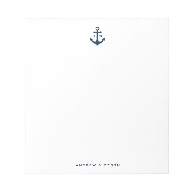 Monogram Notepad Notizblock (Vorderseite)