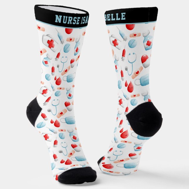 Monogram Nurse Crew Socks Socken (Gewinkelt)