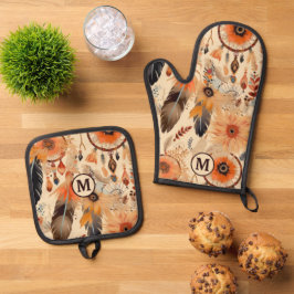 Monogram Ofenhandschuh & Topflappen-Set