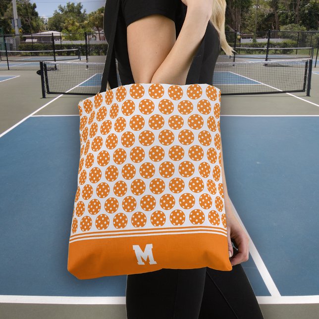 Monogram Orange Pickleball Muster (Von Creator hochgeladen)