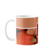 Monogram Orange Pumpkin Fall Tasse