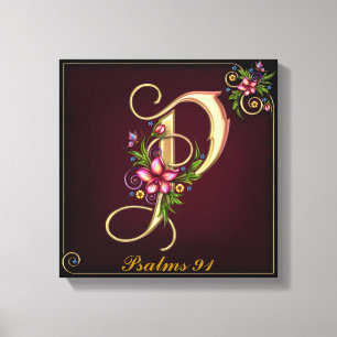 Monogram P Premium Wrapped Canvas (Gloss) Leinwanddruck