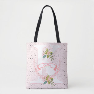 Monogram Pachy Pink Random Dot & Boho Floral