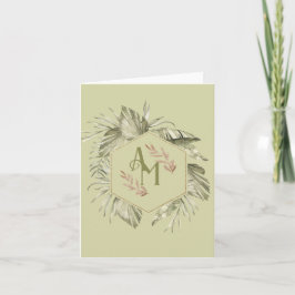 Monogram Palm Leaf Greenery