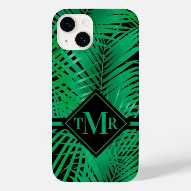Monogram Palms Case-Mate iPhone Hülle (Rückseite)