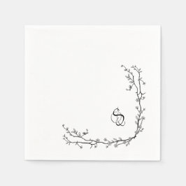 Monogram Paper Napkins Serviette