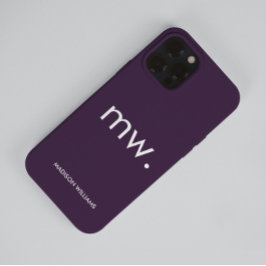 Monogram Pastel Elegant Feminine Minimalistisch Ca Case-Mate iPhone 14 Pro Max Hülle