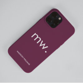 Monogram Pastel Elegant Feminine Minimalistisch Ca Case-Mate iPhone 14 Pro Max Hülle