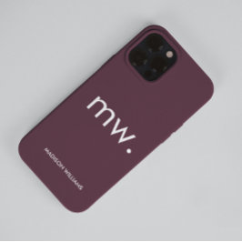 Monogram Pastel Elegant Feminine Minimalistisch Ca Case-Mate iPhone 14 Pro Max Hülle