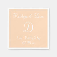 Monogram Peach Puff modisches farbiges Nickerchen