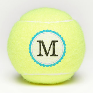 Monogram Personalisiert Modern #9 Tennisbälle