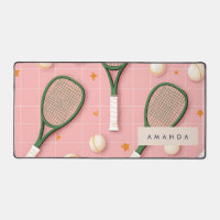 Monogram Personalisiert Retro Tennis Racket Muster