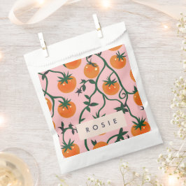 Monogram Personalisiert Retro Tomato Vine Muster Geschenktütchen