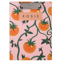 Monogram Personalisiert Retro Tomato Vine Muster