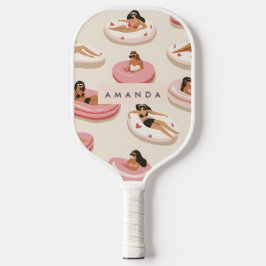 Monogram Personalisiert Summer Pool Floating Muste Pickleball Schläger