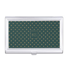 Monogram, personalisierter Luxus, dunkelgrün