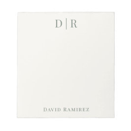 Monogram Personalized Add your own Name Minimal Notizblock
