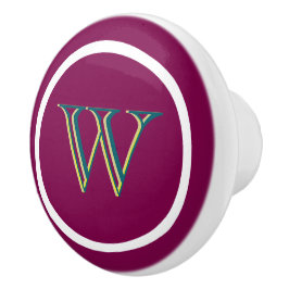 Monogram Personalized Drawer Handles Pulls Knobs  Keramikknauf