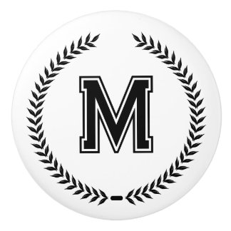 Monogram Personalized Drawer Handles Pulls Knobs  Keramikknauf