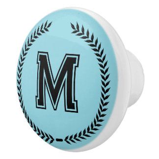 Monogram Personalized Drawer Handles Pulls Knobs Keramikknauf