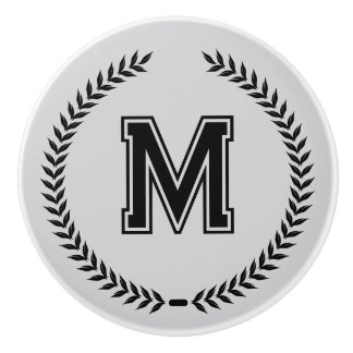 Monogram Personalized Drawer Handles Pulls Knobs Keramikknauf