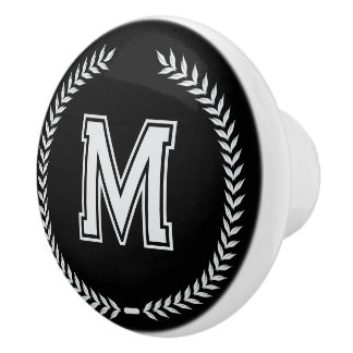 Monogram Personalized Drawer Handles Pulls Knobs Keramikknauf