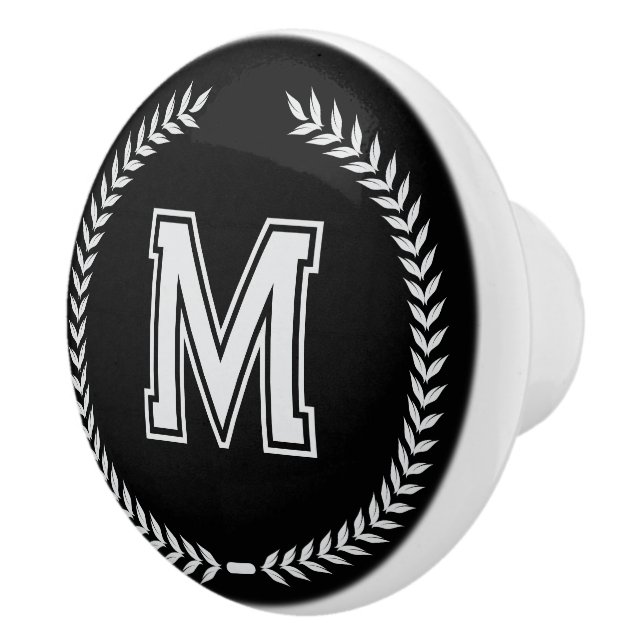 Monogram Personalized Drawer Handles Pulls Knobs  Keramikknauf (Rechts)