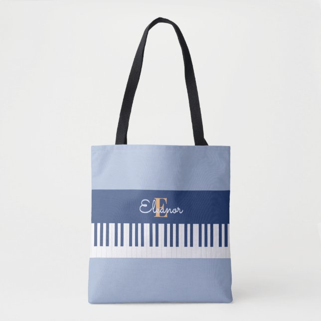 Monogram Piano Keys Musical Keyboard Music Lover (Vorderseite)