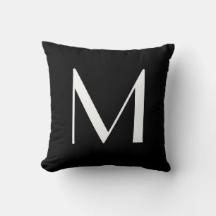 Monogram Pillows Letter M Kissen